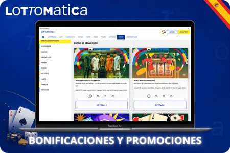 Bonos y promociones disponibles en el Lottomatica Casino