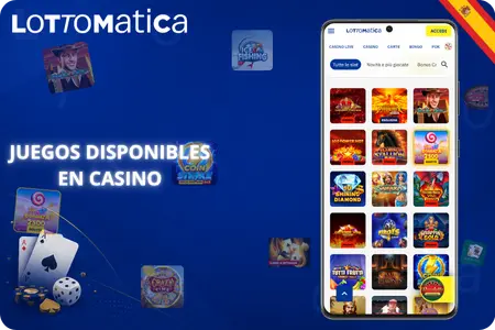 Juegos disponibles en el Lottomatica Casino