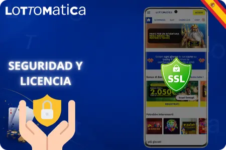 Información sobre seguridad y regulación en Lottomatica Casino